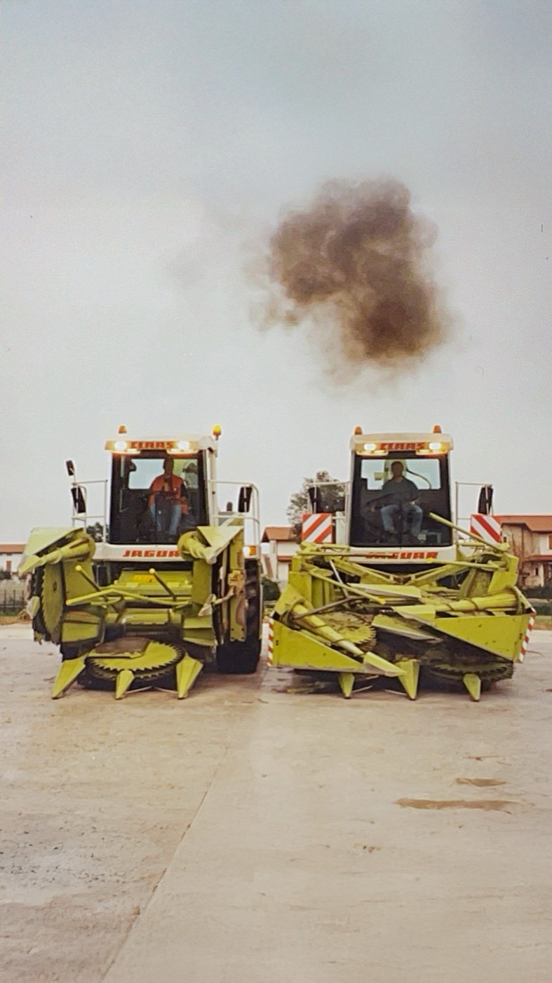 Due trince CLAAS della flotta Agromeccanica Rocchi